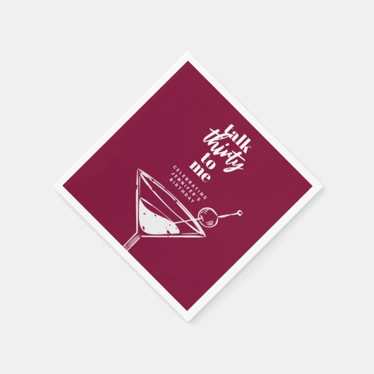 30ste verjaardag Cocktail Party Servet (Hoek)