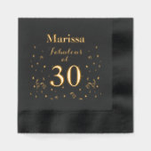 30ste verjaardag Fabulous op 30 Folie Servetten (Voorkant)