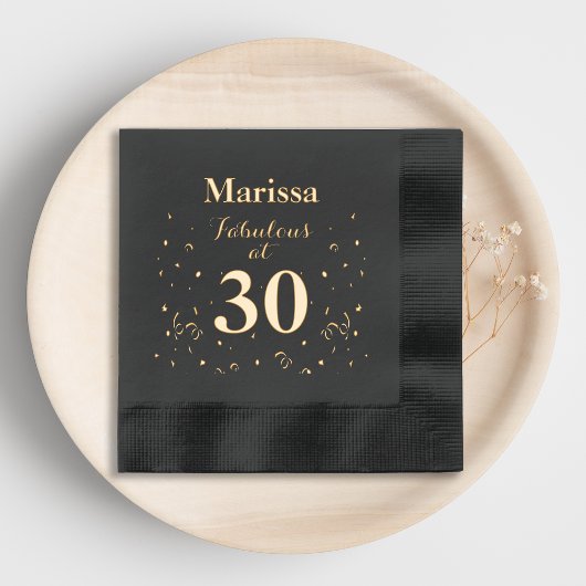30ste verjaardag Fabulous op 30 Folie Servetten