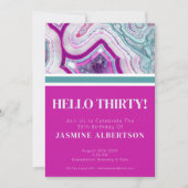 30ste verjaardag feest kaart (Voorkant)