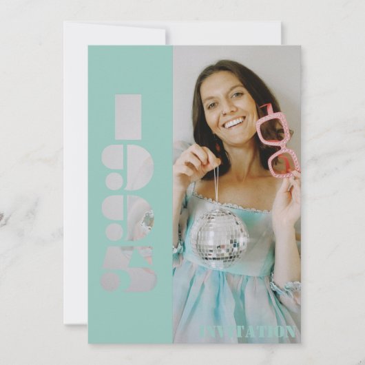 30ste verjaardag foto geboren in 1995 Uitnodiging (Voorkant)