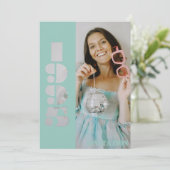 30ste verjaardag foto geboren in 1995 Uitnodiging (Staand voorkant)