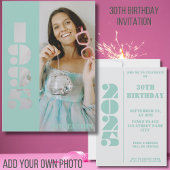 30ste verjaardag foto geboren in 1995 Uitnodiging