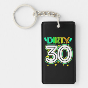 30ste verjaardag Gefeliciteerd met je 30ste verj Sleutelhanger