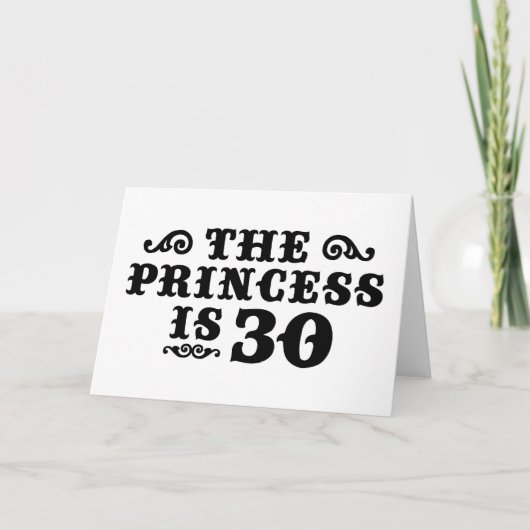 30ste Verjaardag Kaart (Voorkant)