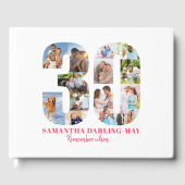 30ste verjaardag Onthoud wanneer ... Roze Fotocoll Gastenboek (Voorkant)