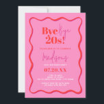 30ste verjaardag Uitnodigen Bye Bye 20s Wavy Borde Kaart<br><div class="desc">Vier de grote 3-0 in stijl met onze levendige en moderne 30ste verjaardag uitnodiging. Deze unieke en kleurrijke uitnodiging is perfect voor het aankondigen van uw mijlpaal verjaardagsfeest. Of u nu voor een stijlvolle affaire of een wilde "dirty thirty"-viering gaat, onze bewerkbare uitnodigingsvideo stelt u in staat om de sjabloon...</div>