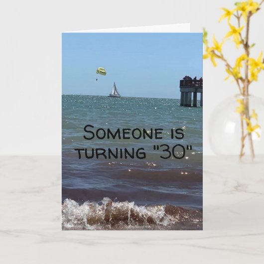 ***30ste VERJAARDAG*** WENSEN VOOR "BESTE NOG" Kaart (Gele Bloem)