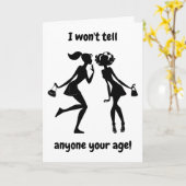 **30ste VERJAARDAG** ZAL UW LEEFTIJD NIET VERTELLE Kaart (Gele Bloem)