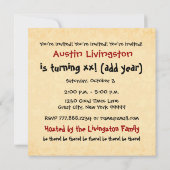 30ste Verjaardagsfeest Modern Grote Cijfers A03A Kaart (Achterkant)