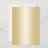 30ste verjaardagsfeestje - Retro Gold Black Kaart (Achterkant)