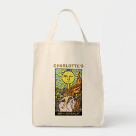 30ste verjaardagsfeestje | Sun Tarot Kaart Naam & Tote Bag