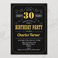 30ste verjaardagsfeestje - Zwart Goud Wit