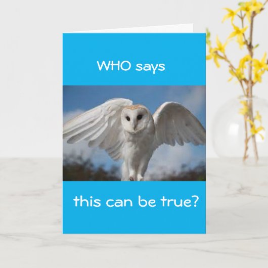 **30ste** WIE ZEGT DAT DIT "WAAR IS?" Kaart (Gele Bloem)