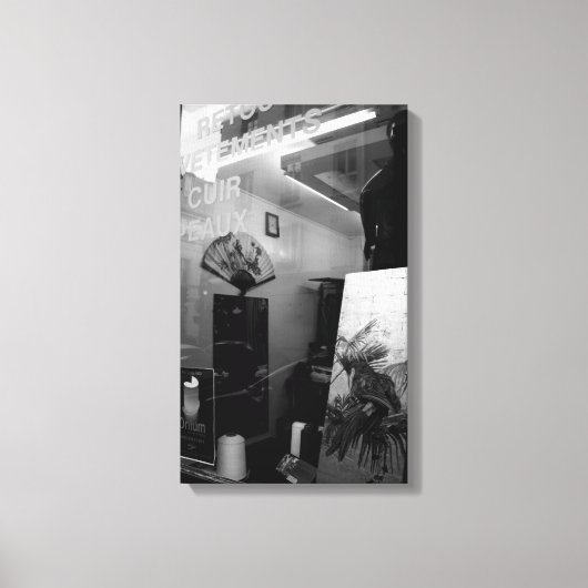 30ter Rue Gassendi Paris Black White Canvas (Voorkant)