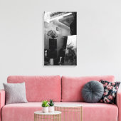 30ter Rue Gassendi Paris Black White Canvas (Insitu (Woonkamer))