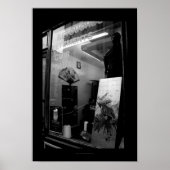 30ter Rue Gassendi Paris Black White Poster2 Poster (Voorkant)