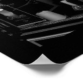 30ter Rue Gassendi Paris Black White Poster2 Poster (Hoek)