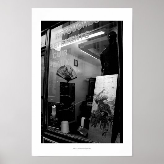 30ter Rue Gassendi Paris Zwart Wit Poster 1 (Voorkant)