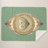 30th & 12th Pearl Bruiloft Jubileum Deken (Voorkant (horizontaal))