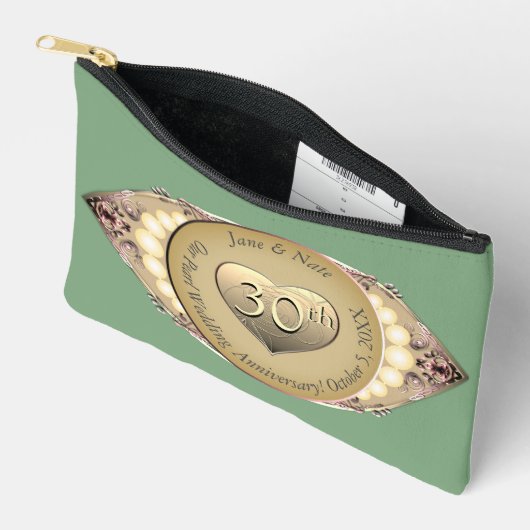 30th/12th Pearl Bruiloft Jubileum Etui (Open)