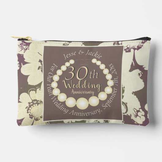 30th/12th Pearl Floral Print Cut Naaizak Etui (Voorkant)