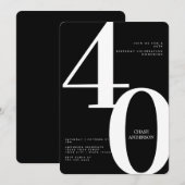 30th, 40th, 50th, 60th, Birthday Kaart (Voorkant / Achterkant)