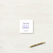 30th anniversary purple bold letter name simple re post-it® notes (Op bureau)