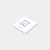 30th anniversary purple bold letter name simple re post-it® notes (Schuin)
