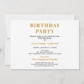 30th Birthday 1996 Legend White & Gold Photo Kaart (Achterkant)