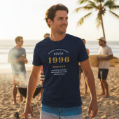 30th Birthday 1996 Personalized Custom Name Blue T-shirt