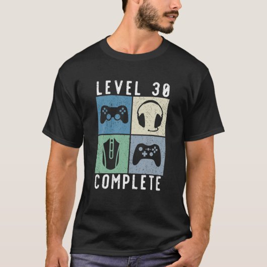 30Th Birthday 30 Years Gamer Gaming T-shirt (Voorkant)