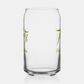 30th birthday add name date year gold template thi blikvorm glas (Rechts)