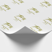 30th birthday add name date year gold template thi cadeaupapier (Hoek)