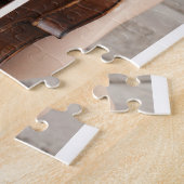 30th birthday add name date year white photo legpuzzel (Zijkant)