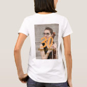 30th birthday add name date year white photo t-shirt (Achterkant)