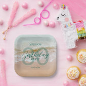 30th Birthday Beach Party Papieren Bordje (Feest)