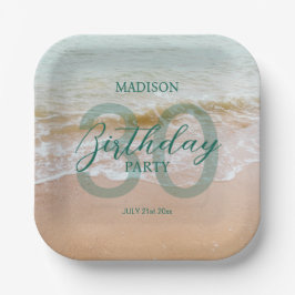 30th Birthday Beach Party Papieren Bordje