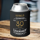 30th Birthday Black Gold Legendary Funny Blikjeskoeler<br><div class="desc">Een gepersonaliseerde elegante 30e verjaardagsfeestje koelbox die gemakkelijk aan te passen is voor die speciale verjaardagsfeestgelegenheid.</div>