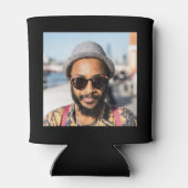 30th Birthday Black Gold With Photo Blikjeskoeler (Achterkant)