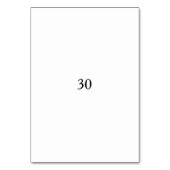30th birthday bold letter name date simple minimal kaart (Achterkant)