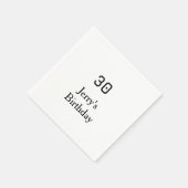 30th birthday bold letter name date simple minimal servet (Hoek)