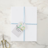 30th birthday bold letter pastel yellow black retr cadeaulabel (Met Touw)