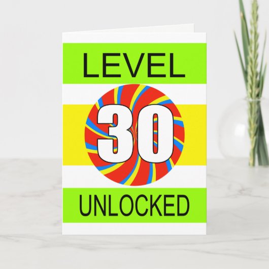 30th Birthday Computer Gamer Kaart (Voorkant)