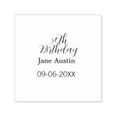 30th birthday copper brown simple stylish name dat zelfinktende stempel (Design)