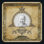 30th Birthday Elegant  Retro Uw foto toevoegen Vierkante Sticker<br><div class="desc">retro distressed style mijlpaal 30th Birthday Party uitnodigingsenvelop sticker. De elegante post van de vrouw accessoire. Voeg je eigen foto in. Sjabloon zo gemakkelijk gepersonaliseerd. Merk op dat de foto dezelfde kleuren zal hebben als u gebruikt. Het ontwerp is ook beschikbaar met andere leeftijdsmijlpalen en een mannelijke versie. Bijpassende partij...</div>