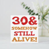 30th Birthday Gag Gift Kaart (Staand voorkant)