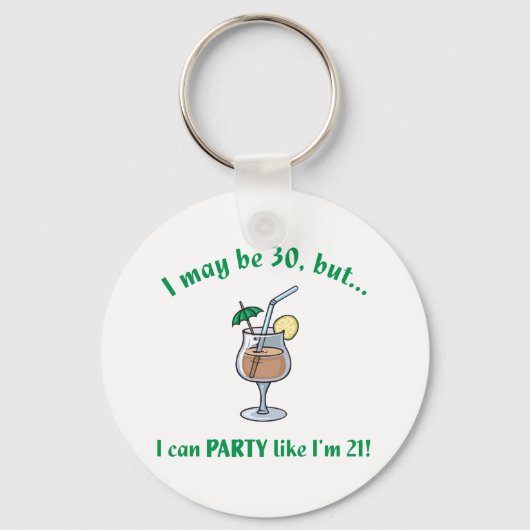30th Birthday Gag Gift Sleutelhanger (Voorkant)
