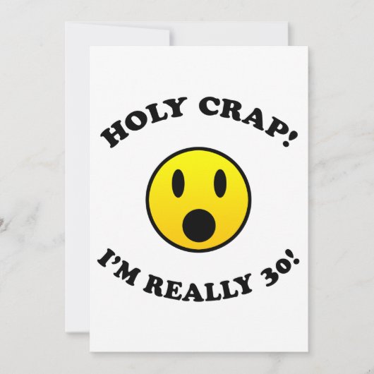 30th Birthday Gag Gifts Kaart (Voorkant)