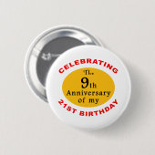 30th Birthday Gag Gifts Ronde Button 5,7 Cm (Voorkant /achterkant)